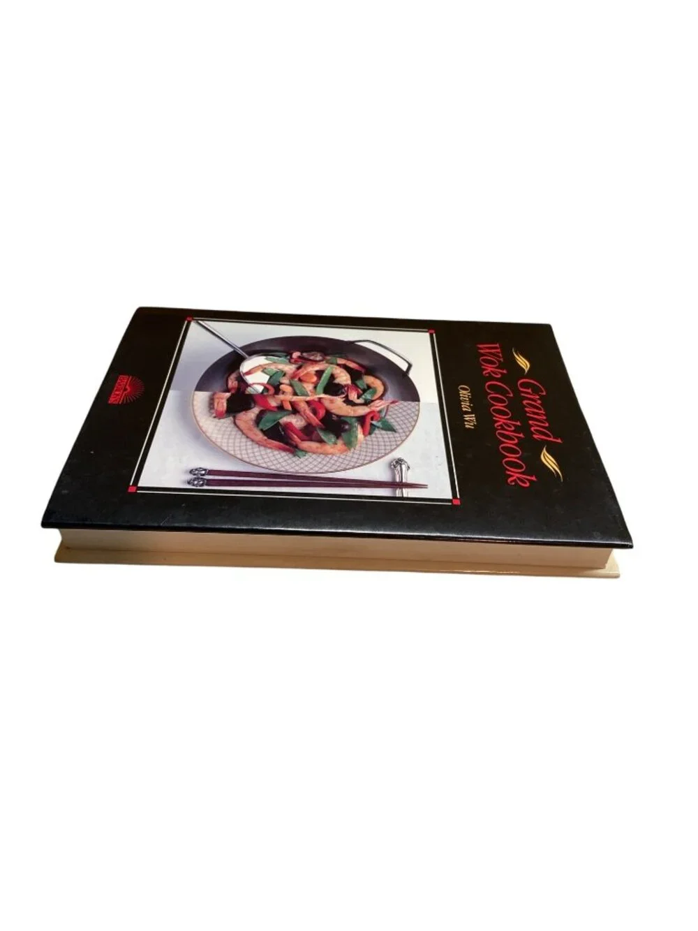Grand Wok Cookbook By Olivia Wu Hardcover 1984 Asian Stir Fry Chinese Cooking